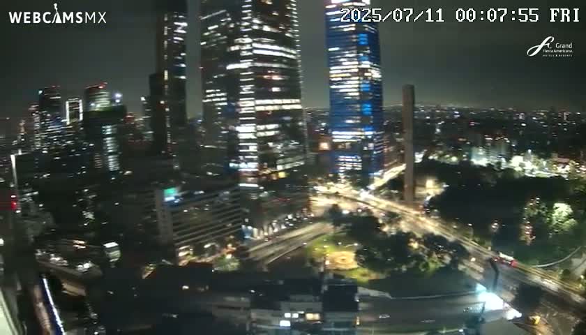 Ciudad de Mexico City - Miguel Hidalgo Castillo de Chapultepec Castle & Park Skylne Live Cam - Miguel Hidalgo, Ciudad de Mexico, Mexico 