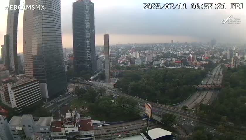 Ciudad de Mexico City - Miguel Hidalgo Castillo de Chapultepec Castle & Park Skylne Live Cam - Miguel Hidalgo, Ciudad de Mexico, Mexico 