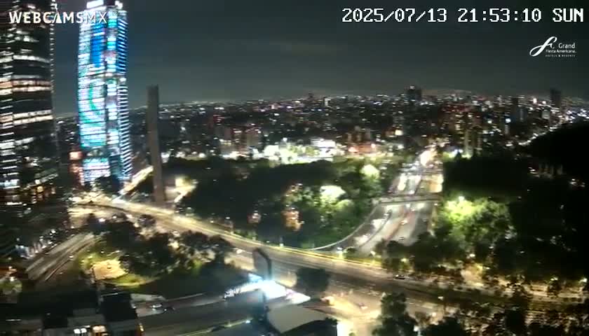Ciudad de Mexico City - Miguel Hidalgo Castillo de Chapultepec Castle & Park Skylne Live Cam - Miguel Hidalgo, Ciudad de Mexico, Mexico 