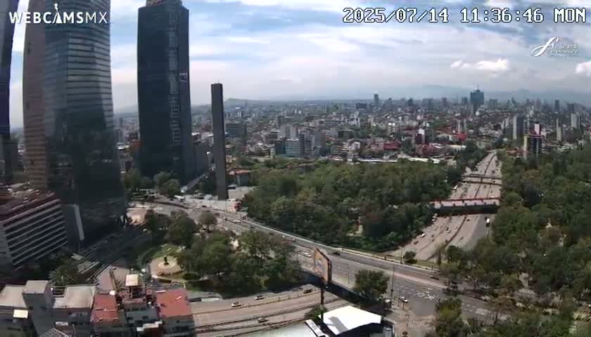 Ciudad de Mexico City - Miguel Hidalgo Castillo de Chapultepec Castle & Park Skylne Live Cam - Miguel Hidalgo, Ciudad de Mexico, Mexico 