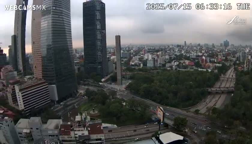 Ciudad de Mexico City - Miguel Hidalgo Castillo de Chapultepec Castle & Park Skylne Live Cam - Miguel Hidalgo, Ciudad de Mexico, Mexico 