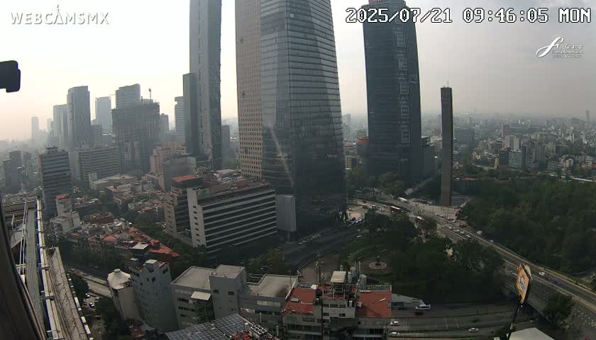 Ciudad de Mexico City - Miguel Hidalgo Castillo de Chapultepec Castle & Park Skylne Live Cam - Miguel Hidalgo, Ciudad de Mexico, Mexico 