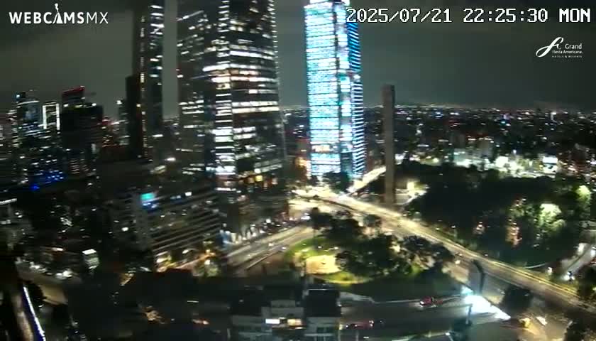 Ciudad de Mexico City - Miguel Hidalgo Castillo de Chapultepec Castle & Park Skylne Live Cam - Miguel Hidalgo, Ciudad de Mexico, Mexico 