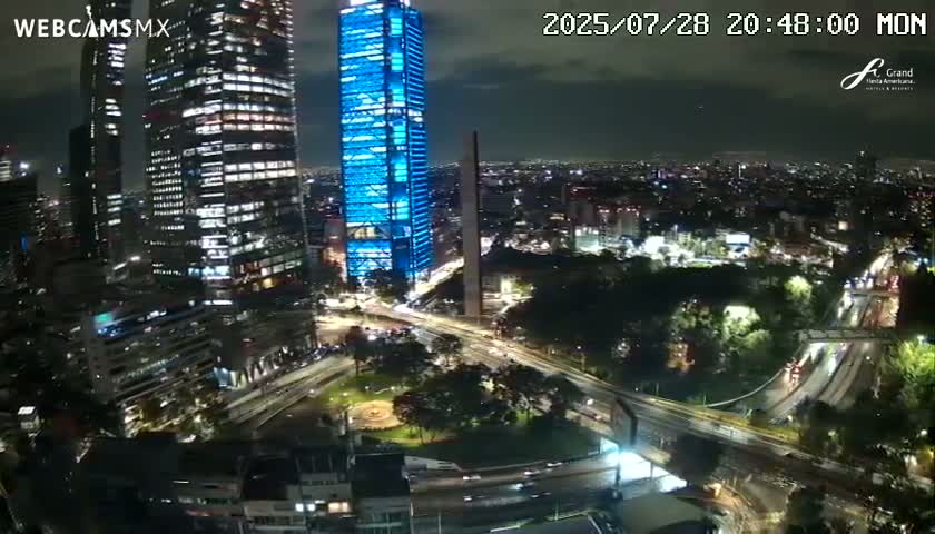 Ciudad de Mexico City - Miguel Hidalgo Castillo de Chapultepec Castle & Park Skylne Live Cam - Miguel Hidalgo, Ciudad de Mexico, Mexico 