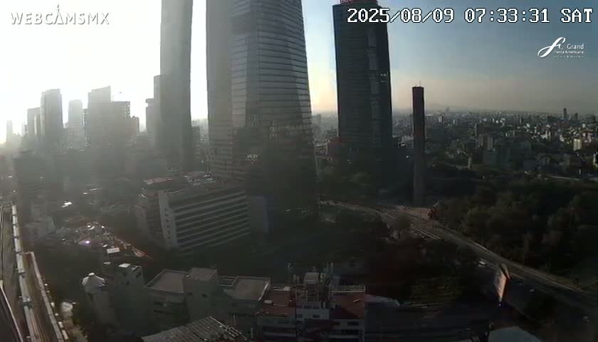 Ciudad de Mexico City - Miguel Hidalgo Castillo de Chapultepec Castle & Park Skylne Live Cam - Miguel Hidalgo, Ciudad de Mexico, Mexico 