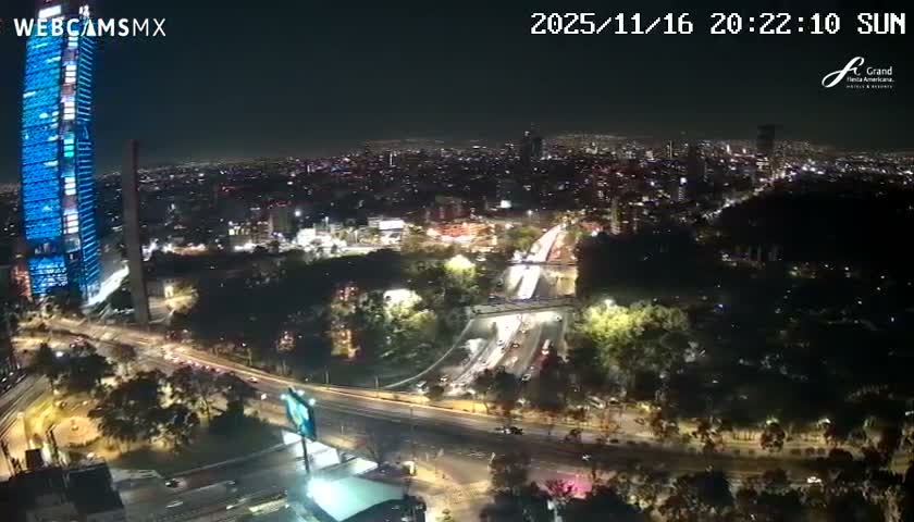 Ciudad de Mexico City - Miguel Hidalgo Castillo de Chapultepec Castle & Park Skylne Live Cam - Miguel Hidalgo, Ciudad de Mexico, Mexico 