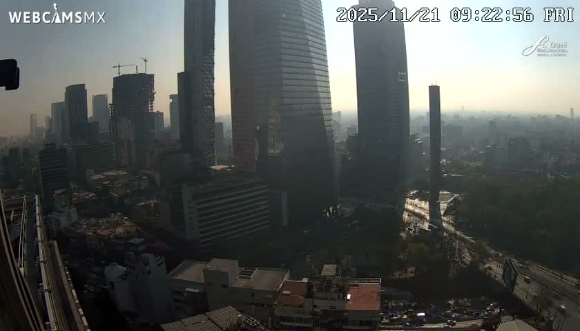 Ciudad de Mexico City - Miguel Hidalgo Castillo de Chapultepec Castle & Park Skylne Live Cam - Miguel Hidalgo, Ciudad de Mexico, Mexico 