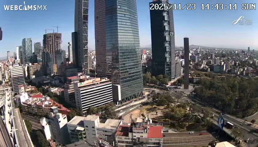 Ciudad de Mexico City - Miguel Hidalgo Castillo de Chapultepec Castle & Park Skylne Live Cam - Miguel Hidalgo, Ciudad de Mexico, Mexico 