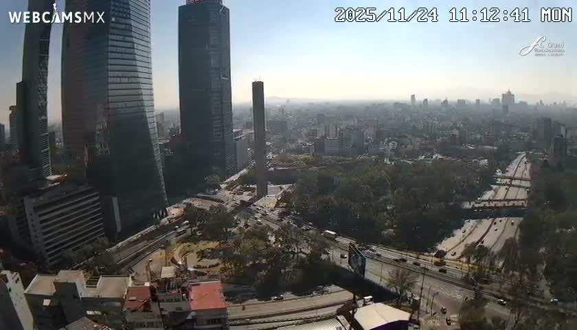Ciudad de Mexico City - Miguel Hidalgo Castillo de Chapultepec Castle & Park Skylne Live Cam - Miguel Hidalgo, Ciudad de Mexico, Mexico 