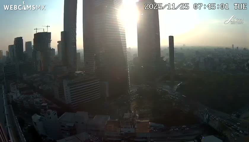 Ciudad de Mexico City - Miguel Hidalgo Castillo de Chapultepec Castle & Park Skylne Live Cam - Miguel Hidalgo, Ciudad de Mexico, Mexico 