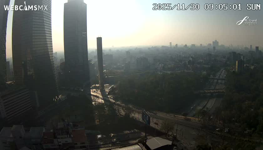 Ciudad de Mexico City - Miguel Hidalgo Castillo de Chapultepec Castle & Park Skylne Live Cam - Miguel Hidalgo, Ciudad de Mexico, Mexico 