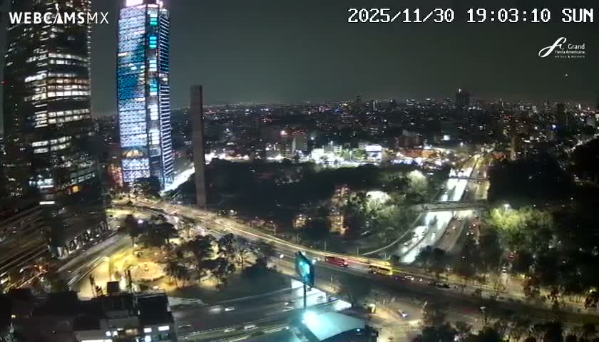 Ciudad de Mexico City - Miguel Hidalgo Castillo de Chapultepec Castle & Park Skylne Live Cam - Miguel Hidalgo, Ciudad de Mexico, Mexico 