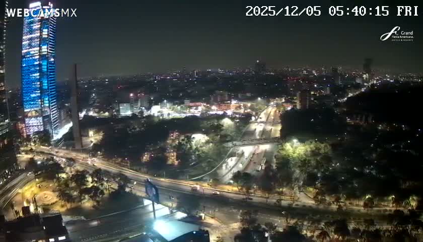 Ciudad de Mexico City - Miguel Hidalgo Castillo de Chapultepec Castle & Park Skylne Live Cam - Miguel Hidalgo, Ciudad de Mexico, Mexico 