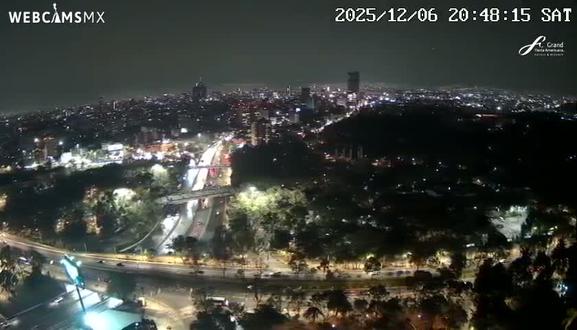 Ciudad de Mexico City - Miguel Hidalgo Castillo de Chapultepec Castle & Park Skylne Live Cam - Miguel Hidalgo, Ciudad de Mexico, Mexico 