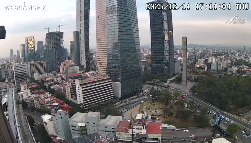 Ciudad de Mexico City - Miguel Hidalgo Castillo de Chapultepec Castle & Park Skylne Live Cam - Miguel Hidalgo, Ciudad de Mexico, Mexico 