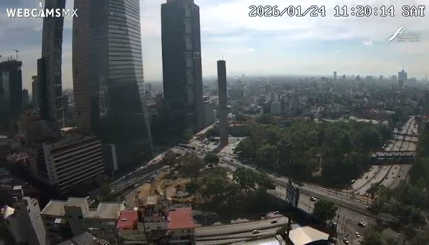 Ciudad de Mexico City - Miguel Hidalgo Castillo de Chapultepec Castle & Park Skylne Live Cam - Miguel Hidalgo, Ciudad de Mexico, Mexico 