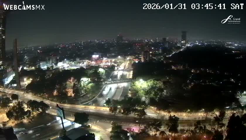Ciudad de Mexico City - Miguel Hidalgo Castillo de Chapultepec Castle & Park Skylne Live Cam - Miguel Hidalgo, Ciudad de Mexico, Mexico 