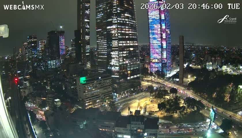 Ciudad de Mexico City - Miguel Hidalgo Castillo de Chapultepec Castle & Park Skylne Live Cam - Miguel Hidalgo, Ciudad de Mexico, Mexico 