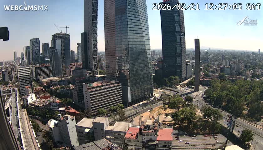 Ciudad de Mexico City - Miguel Hidalgo Castillo de Chapultepec Castle & Park Skylne Live Cam - Miguel Hidalgo, Ciudad de Mexico, Mexico 