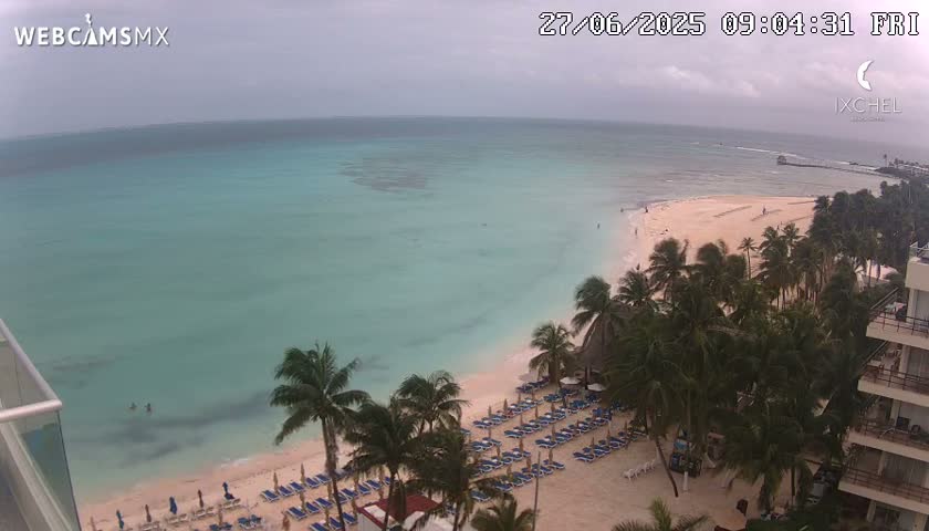 Isla Mujeres, Playa Cocal Beach Live Cam - Centro, Isla Mujeres, Quintana Roo, Mexico