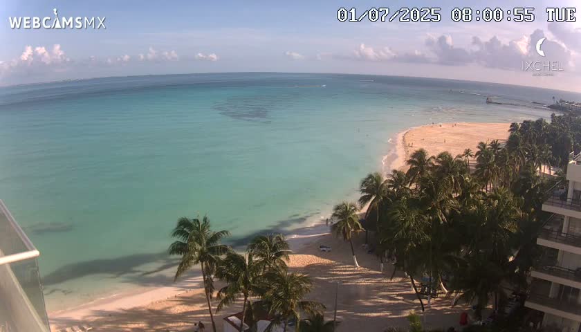 Isla Mujeres, Playa Cocal Beach Live Cam - Centro, Isla Mujeres, Quintana Roo, Mexico