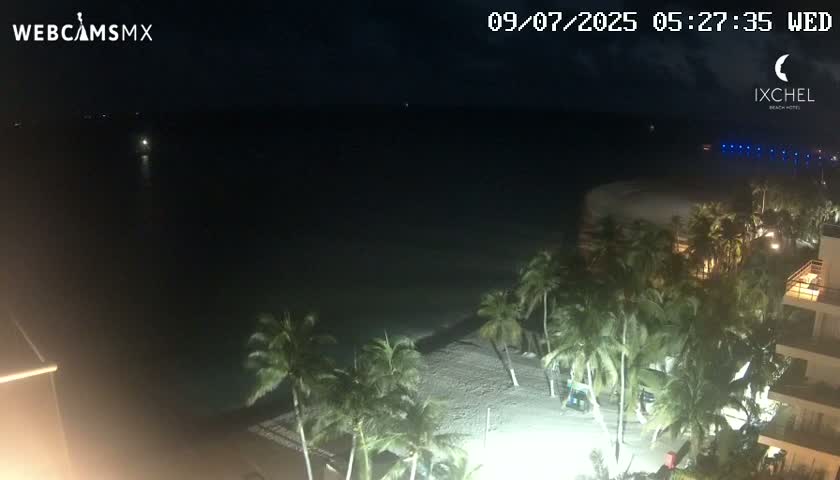 Isla Mujeres, Playa Cocal Beach Live Cam - Centro, Isla Mujeres, Quintana Roo, Mexico