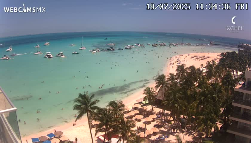 Isla Mujeres, Playa Cocal Beach Live Cam - Centro, Isla Mujeres, Quintana Roo, Mexico