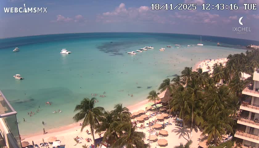 Isla Mujeres, Playa Cocal Beach Live Cam - Centro, Isla Mujeres, Quintana Roo, Mexico