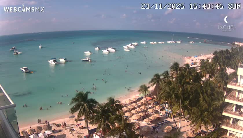 Isla Mujeres, Playa Cocal Beach Live Cam - Centro, Isla Mujeres, Quintana Roo, Mexico