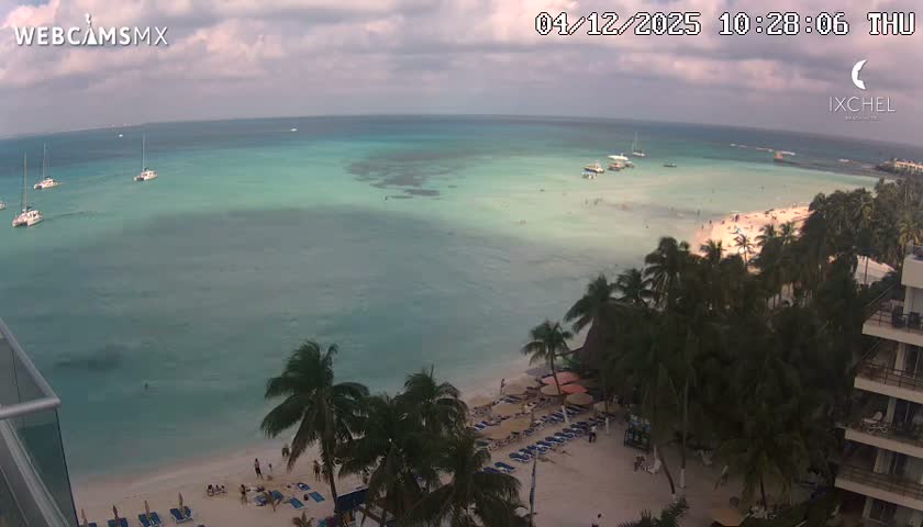 Isla Mujeres, Playa Cocal Beach Live Cam - Centro, Isla Mujeres, Quintana Roo, Mexico