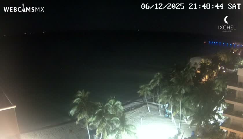Isla Mujeres, Playa Cocal Beach Live Cam - Centro, Isla Mujeres, Quintana Roo, Mexico