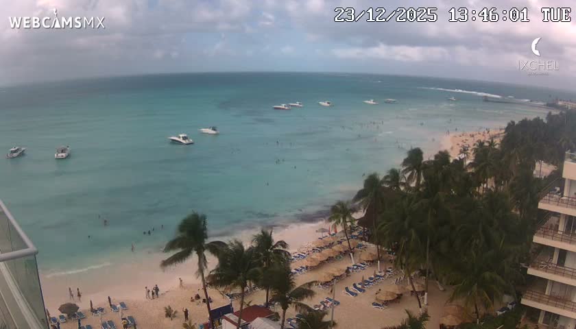 Isla Mujeres, Playa Cocal Beach Live Cam - Centro, Isla Mujeres, Quintana Roo, Mexico
