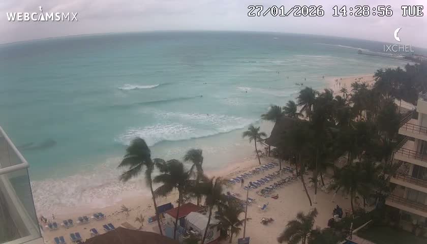 Isla Mujeres, Playa Cocal Beach Live Cam - Centro, Isla Mujeres, Quintana Roo, Mexico