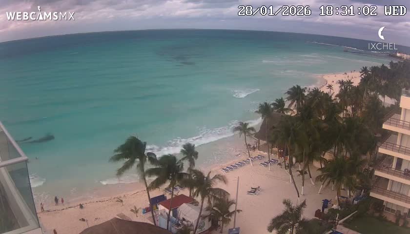 Isla Mujeres, Playa Cocal Beach Live Cam - Centro, Isla Mujeres, Quintana Roo, Mexico