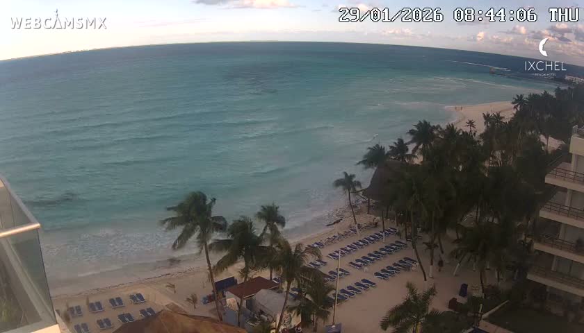 Isla Mujeres, Playa Cocal Beach Live Cam - Centro, Isla Mujeres, Quintana Roo, Mexico