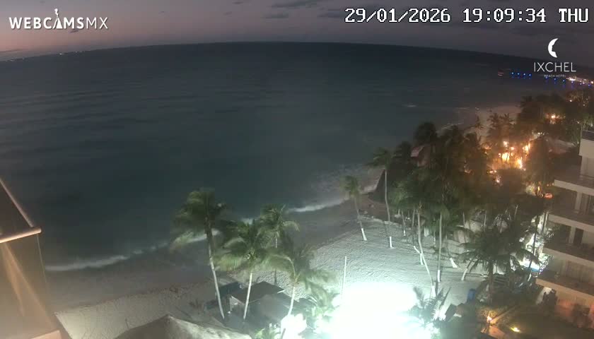 Isla Mujeres, Playa Cocal Beach Live Cam - Centro, Isla Mujeres, Quintana Roo, Mexico