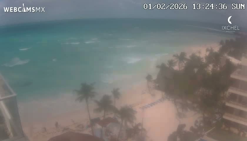 Isla Mujeres, Playa Cocal Beach Live Cam - Centro, Isla Mujeres, Quintana Roo, Mexico