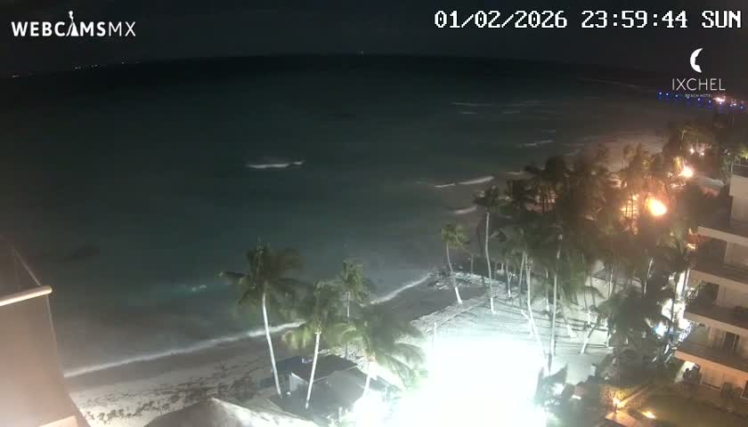 Isla Mujeres, Playa Cocal Beach Live Cam - Centro, Isla Mujeres, Quintana Roo, Mexico