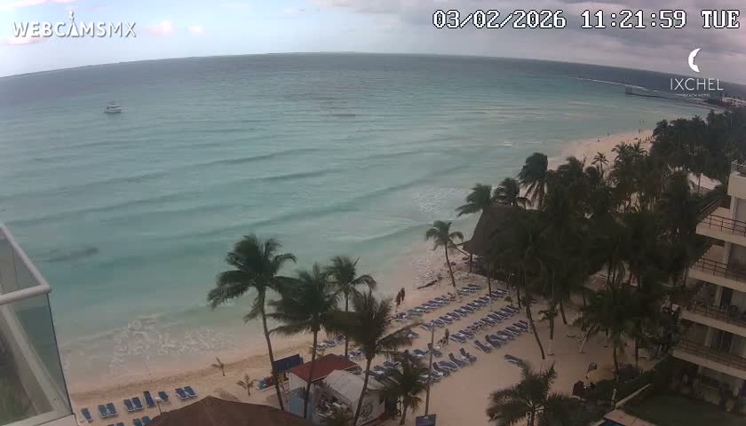 Isla Mujeres, Playa Cocal Beach Live Cam - Centro, Isla Mujeres, Quintana Roo, Mexico
