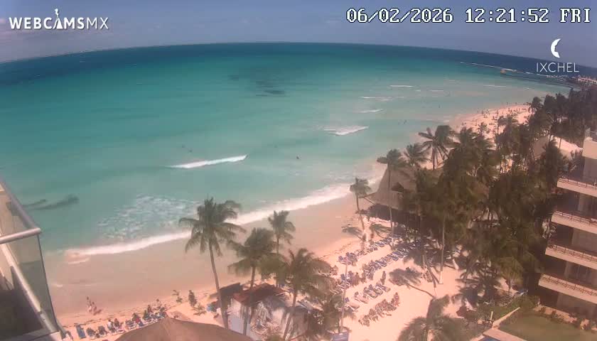 Isla Mujeres, Playa Cocal Beach Live Cam - Centro, Isla Mujeres, Quintana Roo, Mexico