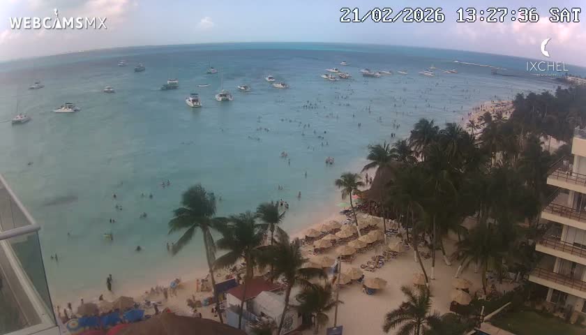 Isla Mujeres, Playa Cocal Beach Live Cam - Centro, Isla Mujeres, Quintana Roo, Mexico