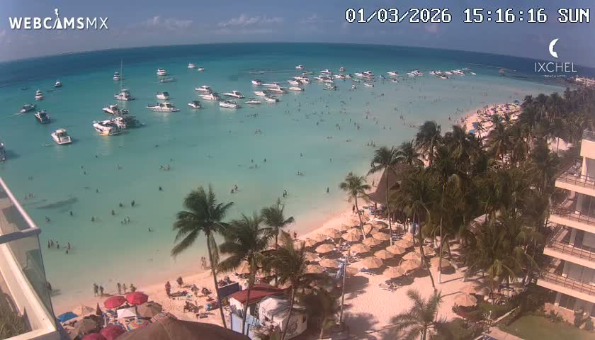 Isla Mujeres, Playa Cocal Beach Live Cam - Centro, Isla Mujeres, Quintana Roo, Mexico