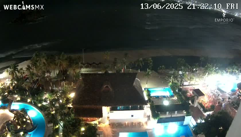 Acapulco, Playa El Morro Beach & Bay Live Cam - Acapulco de Juarez, Guerrero, Mexico