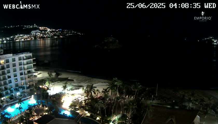 Acapulco, Playa El Morro Beach & Bay Live Cam - Acapulco de Juarez, Guerrero, Mexico