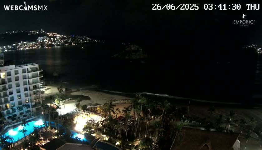 Acapulco, Playa El Morro Beach & Bay Live Cam - Acapulco de Juarez, Guerrero, Mexico