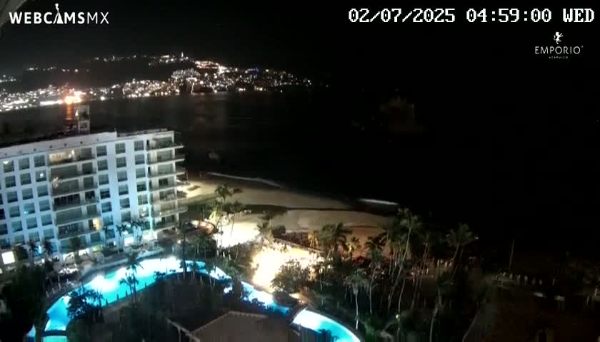 Acapulco, Playa El Morro Beach & Bay Live Cam - Acapulco de Juarez, Guerrero, Mexico