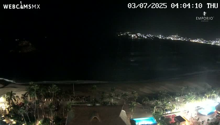 Acapulco, Playa El Morro Beach & Bay Live Cam - Acapulco de Juarez, Guerrero, Mexico