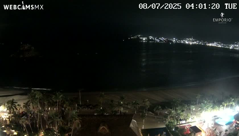 Acapulco, Playa El Morro Beach & Bay Live Cam - Acapulco de Juarez, Guerrero, Mexico