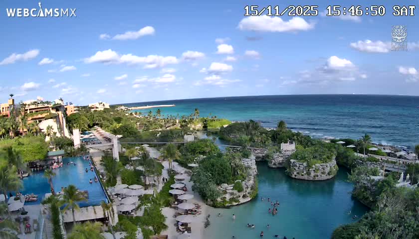 Playa Parque Xcaret Beach Live Cam - Playa Del Carmen, Solidaridad, Quintana Roo, Mexico
