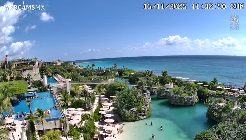 Playa Parque Xcaret Beach Live Cam - Playa Del Carmen, Solidaridad, Quintana Roo, Mexico